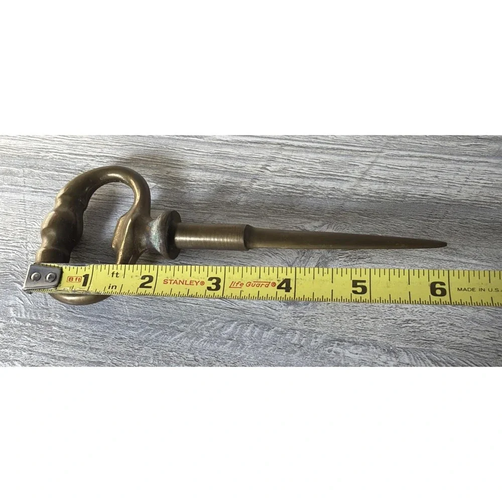 Antique Solid Brass Cask Tap Barrel Spile Vent Pin Beer Wine Punch Tool 6